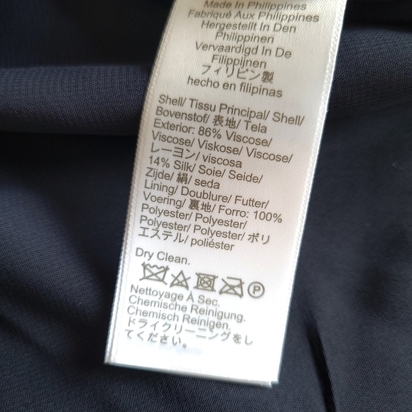 J. Crew | NWT Navy Blue Silk Velvet Lush Halter Slip Evening Dress -Size 6 - Picture 12 of 13